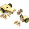 MODBOX: DIY Motorized Battle Robot Kit - 2 Pack - Build Wooden Toy Fighter Bots, Snap Assembly Pieces, Construction & Engineering Craft, STEM Kids 8+